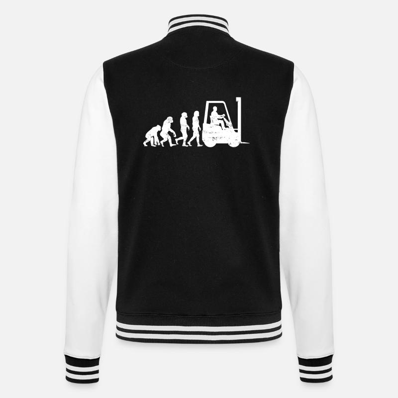 Evolution chariot élévateur cadeau chariots élévateurs - Veste Teddy - noir/blanc