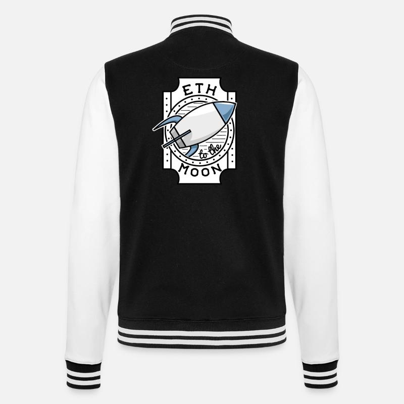 ETH à la Lune - Veste Teddy - noir/blanc