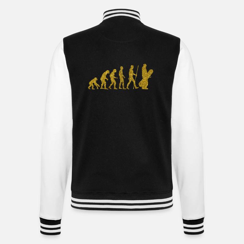 Evolution Snowboard Golden Glitter Effekt - College-Sweatjacke - Schwarz/Weiß