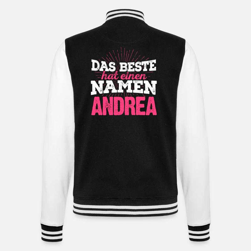 ANDREA - das Beste - College-Sweatjacke - Schwarz/Weiß