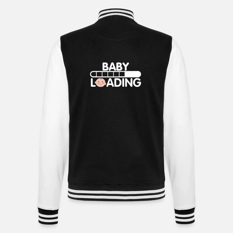 Baby is loading - College Sweat Jacket - black/white