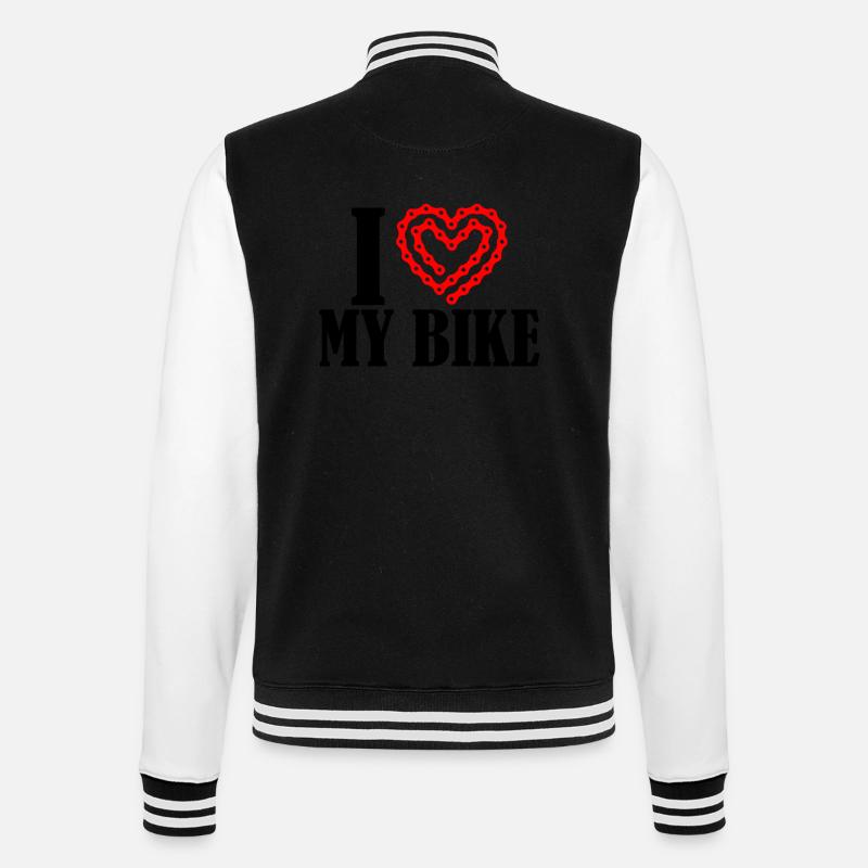 J'adore mon vélo - Veste Teddy - noir/blanc