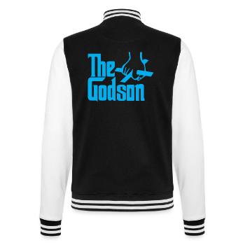The Godson - College-Sweatjacke - Schwarz/Weiß - Hinten - Marisol (170cm)