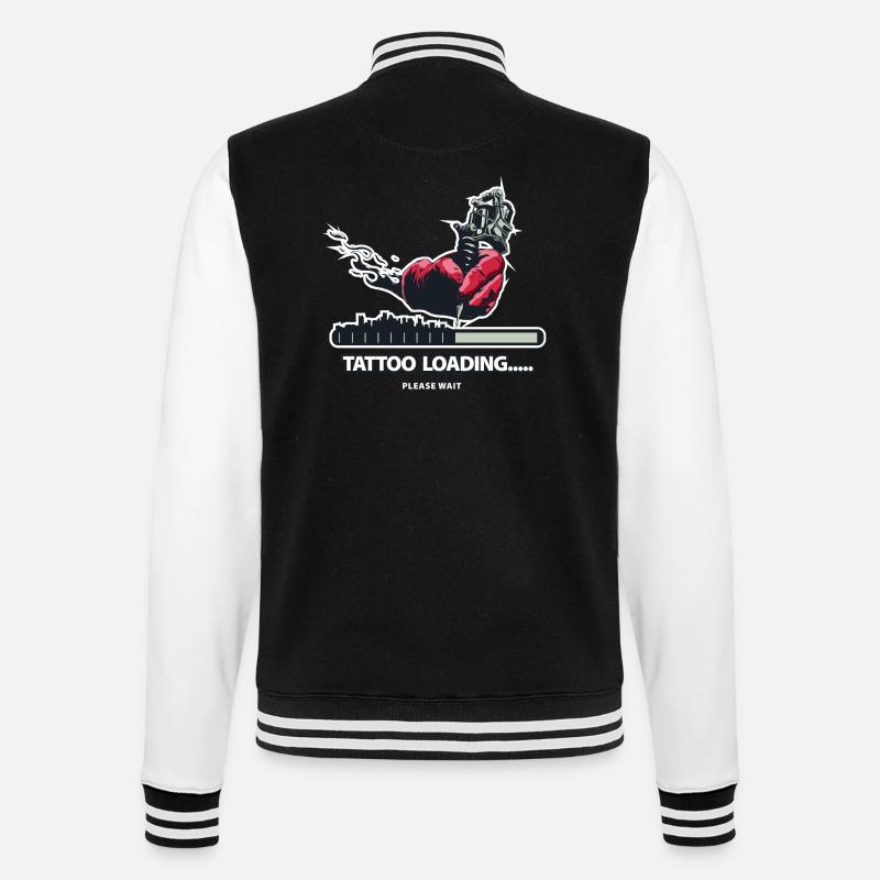 Tattoo Loading .. Hand tattoo machine tattooed ink - College Sweat Jacket - black/white