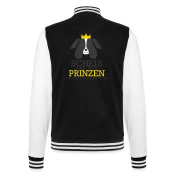 Hund Hundeliebhaber Geschenk Vierbeiner Pfote - College-Sweatjacke - Schwarz/Weiß - Hinten - Marisol (170cm)