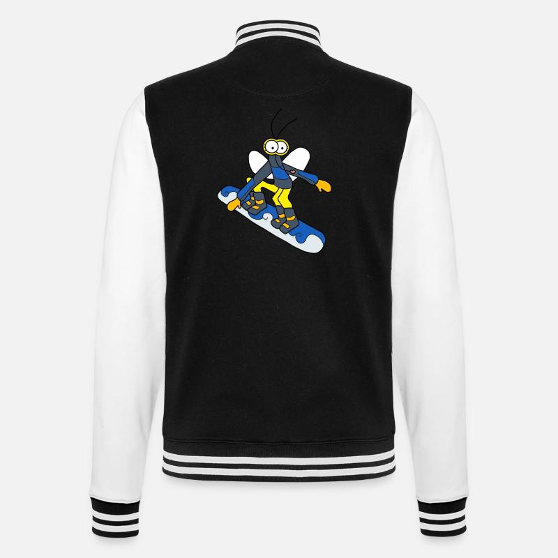 Đến Wana Snowboarding - Junge - College-Sweatjacke - Schwarz/Weiß