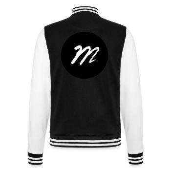m dans un noir de cercle - Veste Teddy - noir/blanc - Dos - Marisol (170cm)