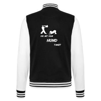 Die mit dem Hund tanzt T- shirt - College-Sweatjacke - Schwarz/Weiß - Hinten - Marisol (170cm)