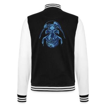 Crâne - Coucou - Cadeau - Veste Teddy - noir/blanc - Dos - Marisol (170cm)