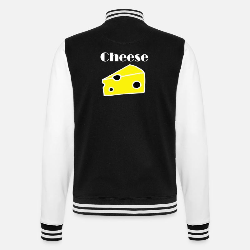 Cheese Käse - College-Sweatjacke - Schwarz/Weiß