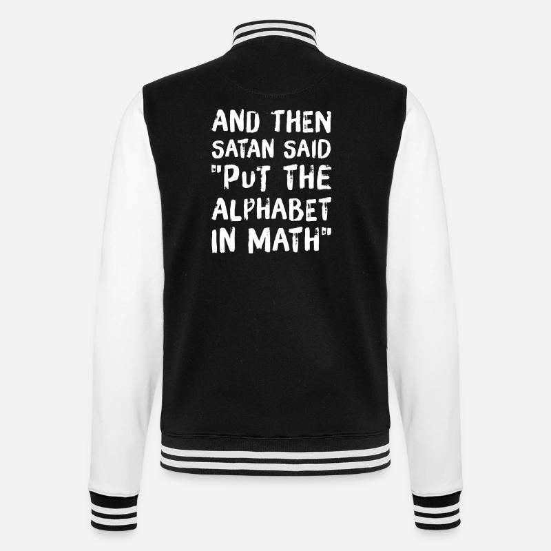 Les maths c'est de la merde - les maths disent Abispruch - Veste Teddy - noir/blanc