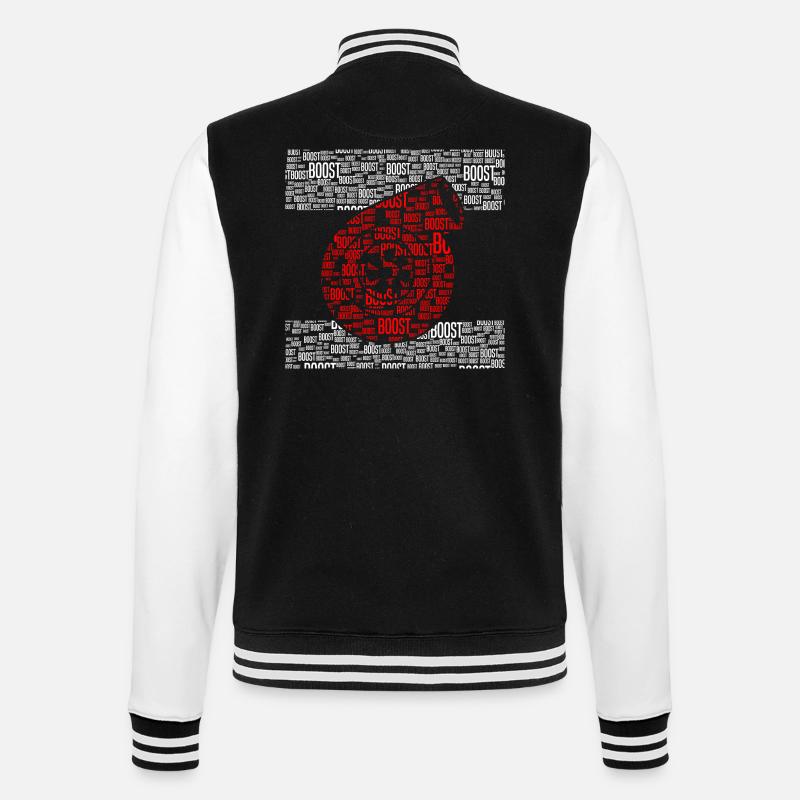 boost - College Sweat Jacket - black/white