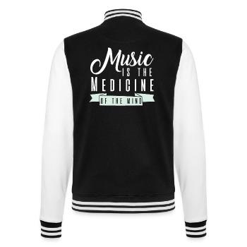 Bonne musique - Veste Teddy - noir/blanc - Dos - Marisol (170cm)