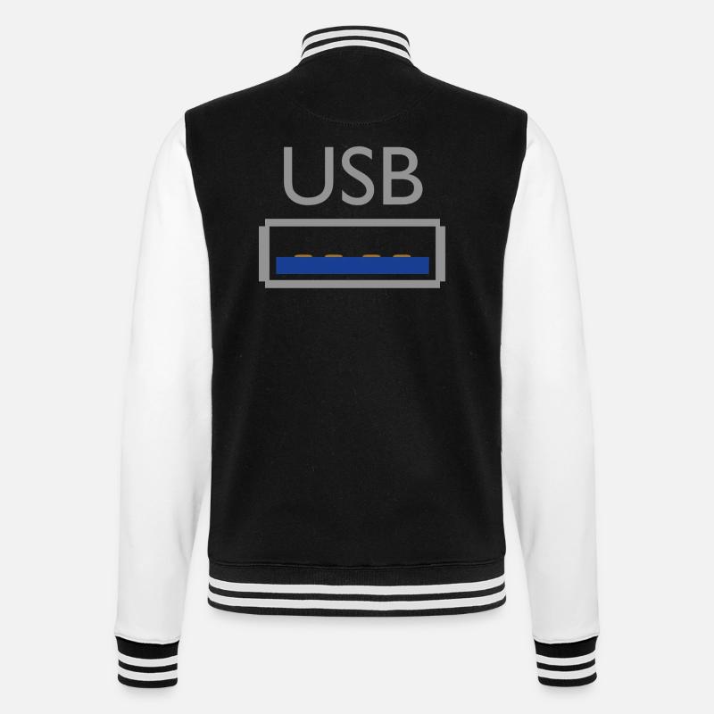 USB - Veste Teddy - noir/blanc