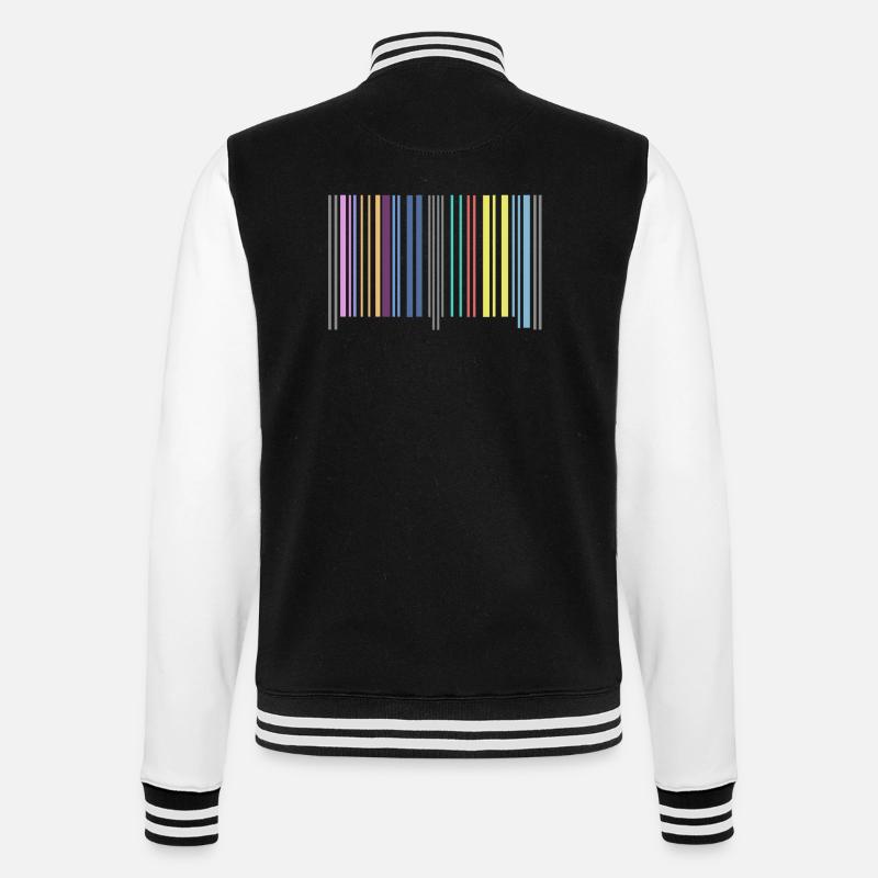 code à barres - Veste Teddy - noir/blanc