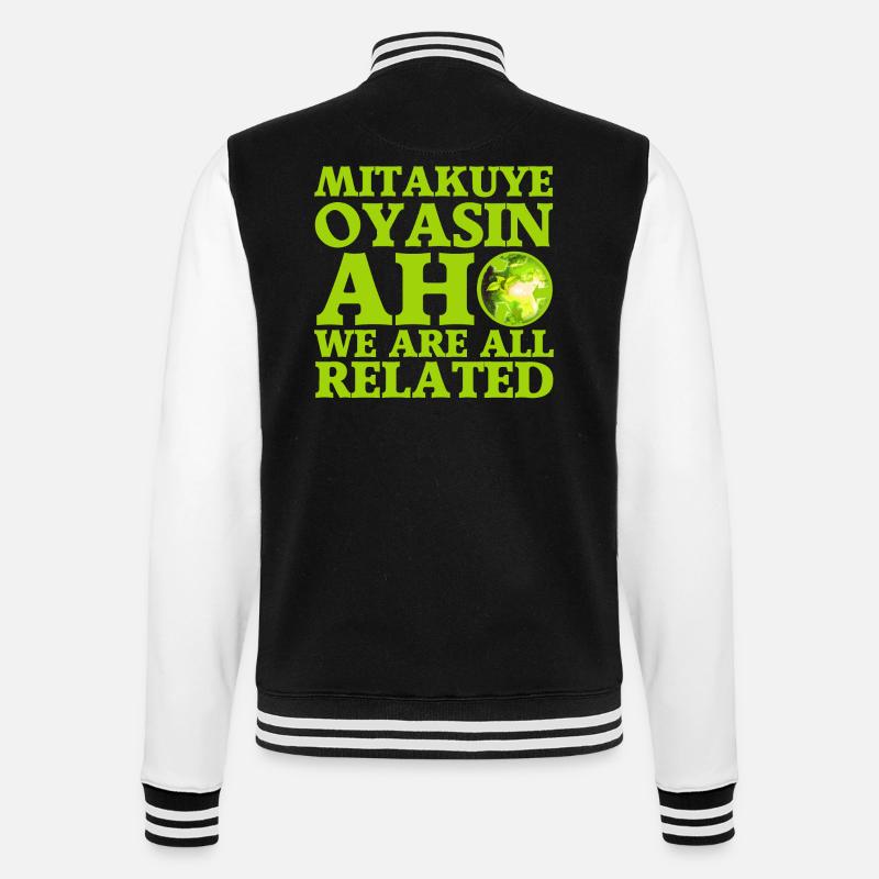 Mitakuye Oyasin - Veste Teddy - noir/blanc