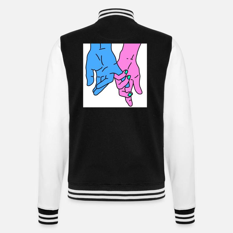 hands rosa - College-Sweatjacke - Schwarz/Weiß
