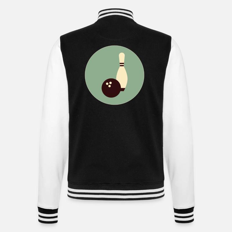 STRIKE -Bowling Star - Veste Teddy - noir/blanc