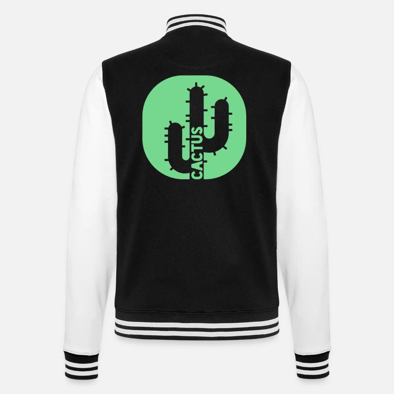 Cactus Vert Cool - Veste Teddy - noir/blanc