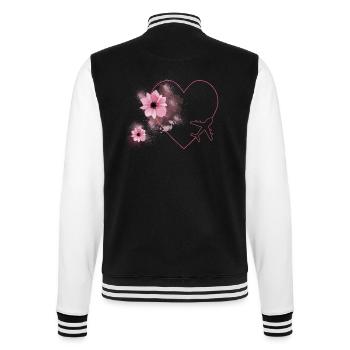 Reisen aus Herzenslust - College-Sweatjacke - Schwarz/Weiß - Hinten - Marisol (170cm)