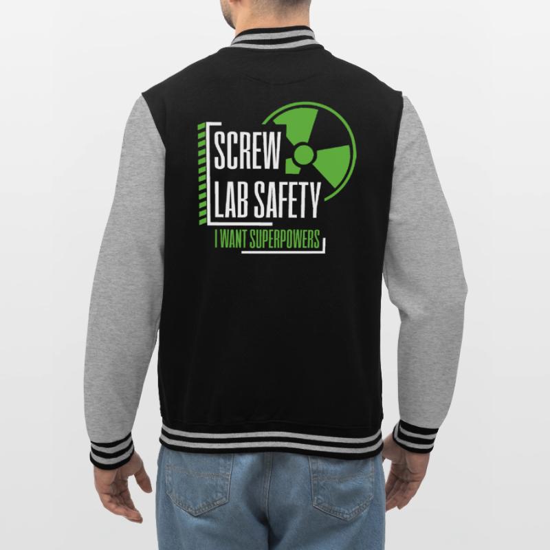 Radioactive nerds science gift physics College Sweat Jacket