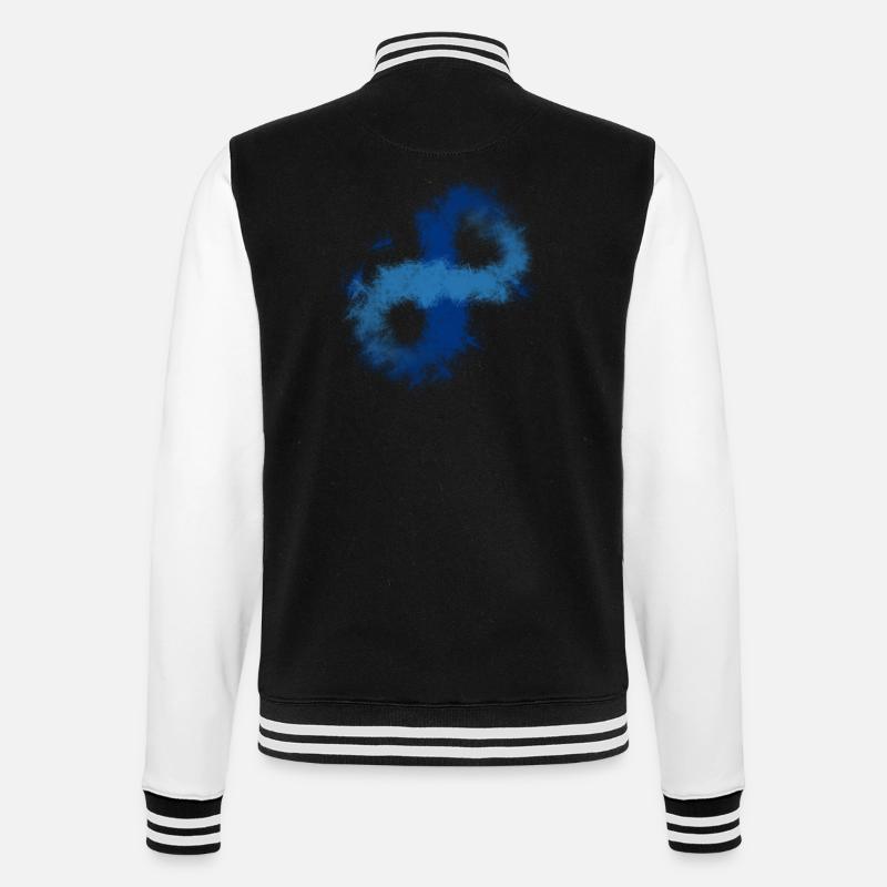 Infinity splash - College Sweat Jacket - black/white