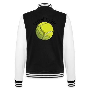 tennislove1 - College Sweat Jacket - black/white - Back - Marisol (170cm)
