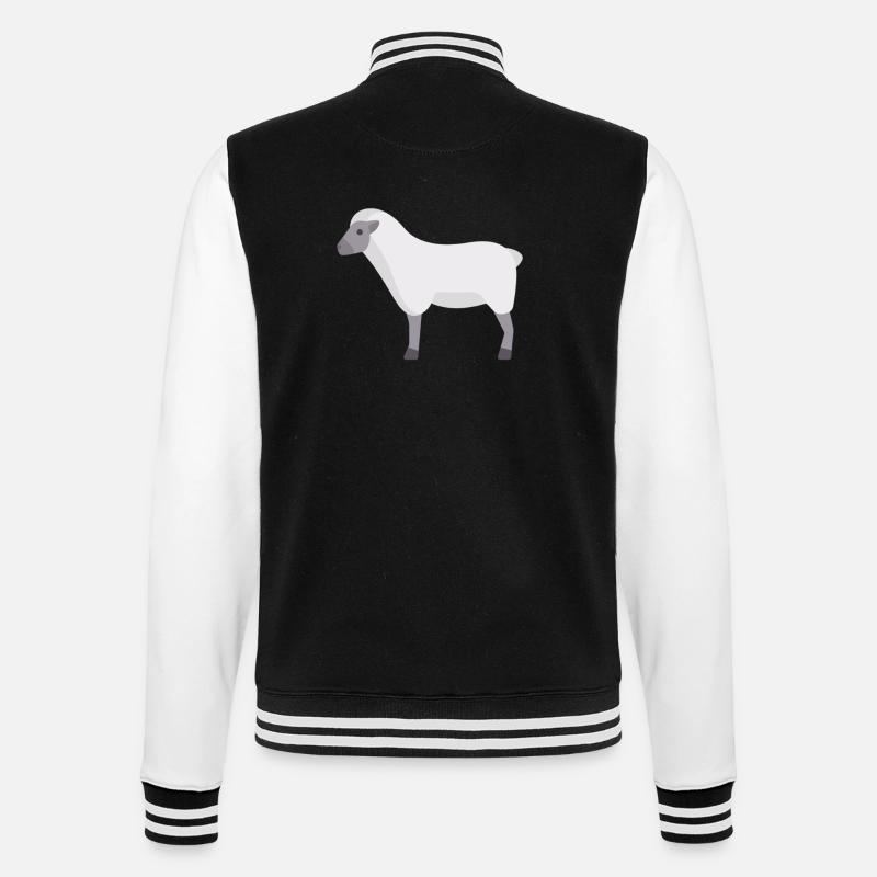 mouton de nuage blanc - Veste Teddy - noir/blanc