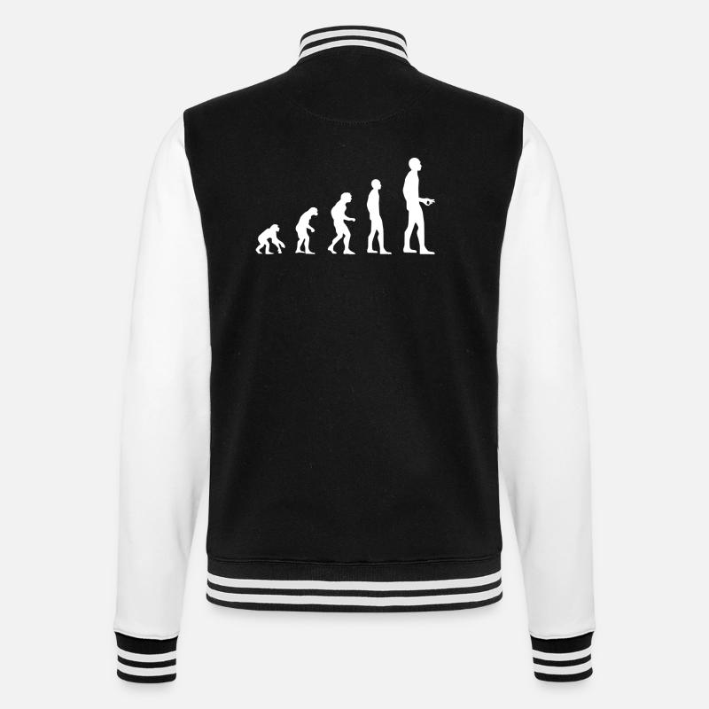Evolution - College Sweat Jacket - black/white