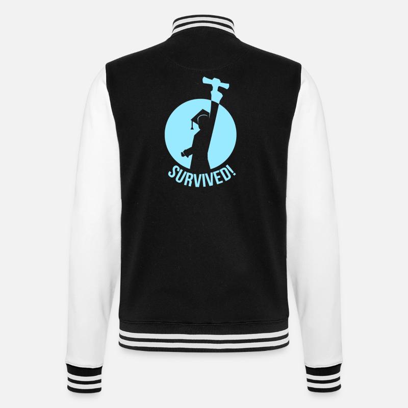 Schulabschluss Abschlussklasse Geschenk - College-Sweatjacke - Schwarz/Weiß