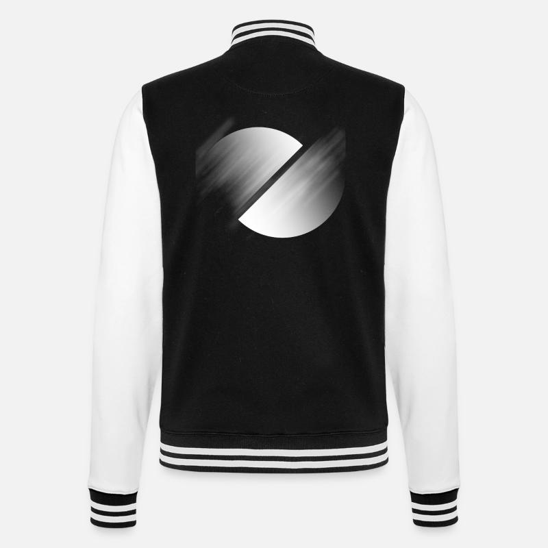 par la nuit - Veste Teddy - noir/blanc