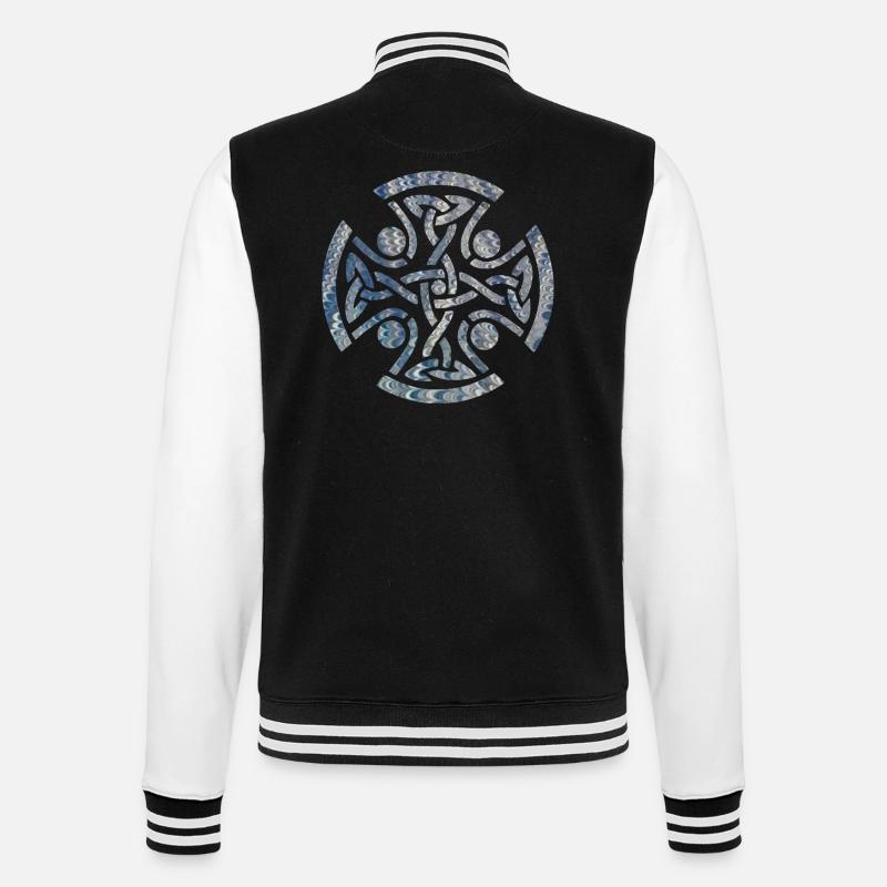 Celtic knot 11 e 119 - College Sweat Jacket - black/white