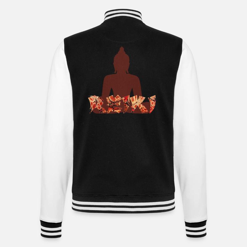 Reiki avec buddah e 222 - Veste Teddy - noir/blanc