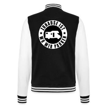 La maison est où nous nous garons - Veste Teddy - noir/blanc - Dos - Marisol (170cm)