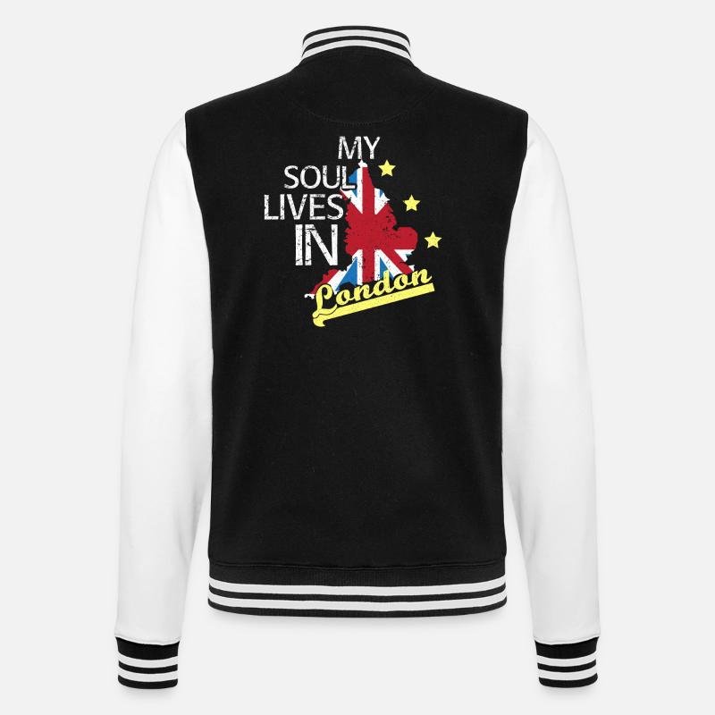 Angleterre Royaume-Uni Royaume-Uni Idée cadeau - Veste Teddy - noir/blanc