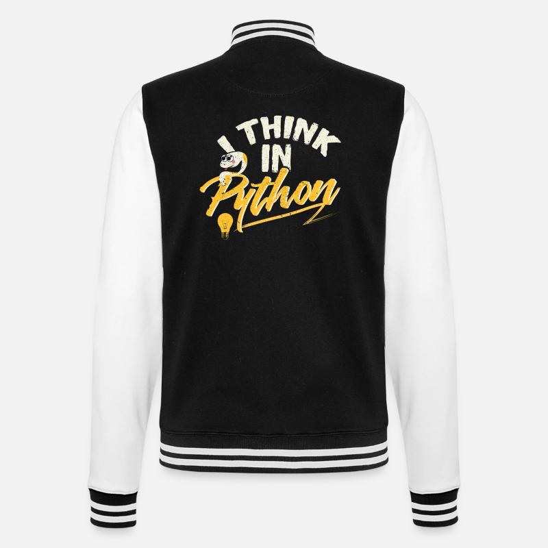 Python Programmierer - College Sweat Jacket - black/white