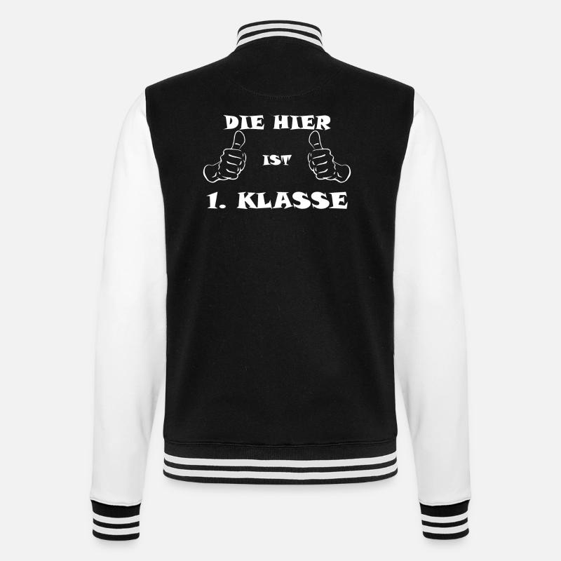 C'est la première classe - Veste Teddy - noir/blanc