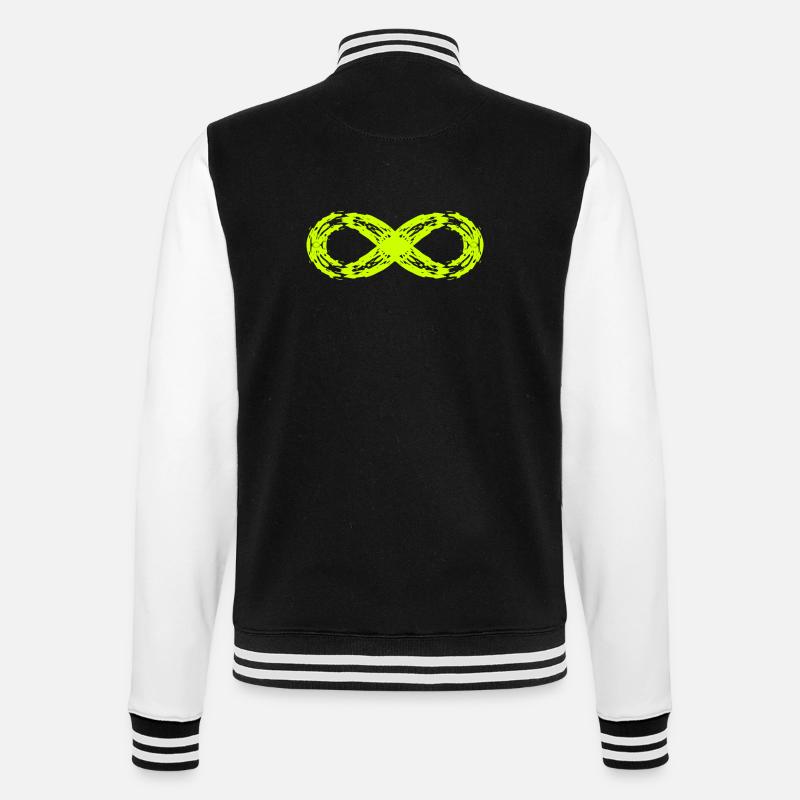 Unendlich Symbol Zeichen Symbol - College-Sweatjacke - Schwarz/Weiß