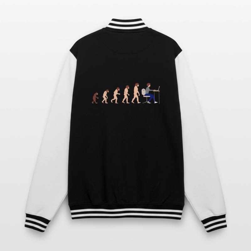 Evolution Entwickler Programmierer Lustiges Gift College-Sweatjacke