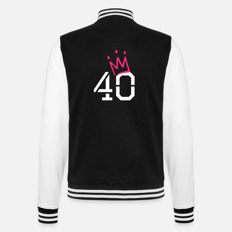 40 - Veste Teddy - noir/blanc