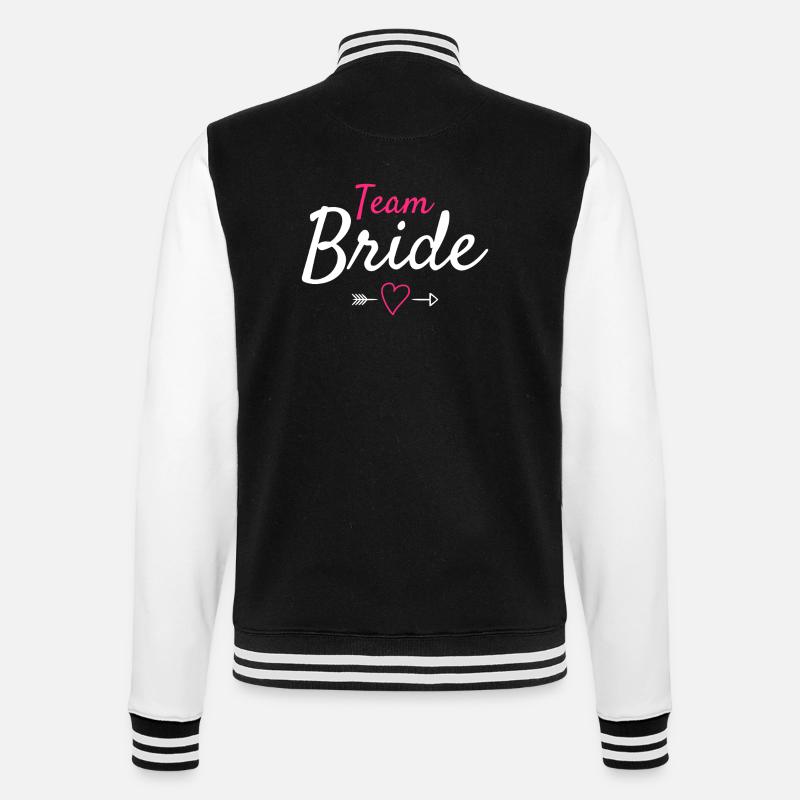Mariée d'équipe - Veste Teddy - noir/blanc