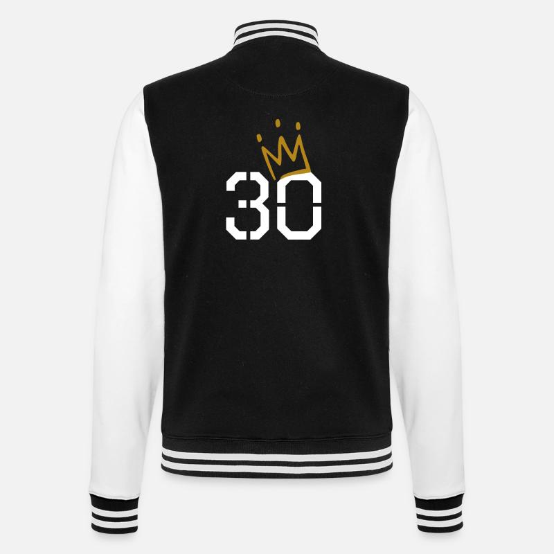 30 years old - College Sweat Jacket - black/white