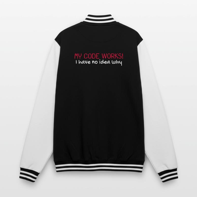 My code works Programmierer Informatiker College-Sweatjacke
