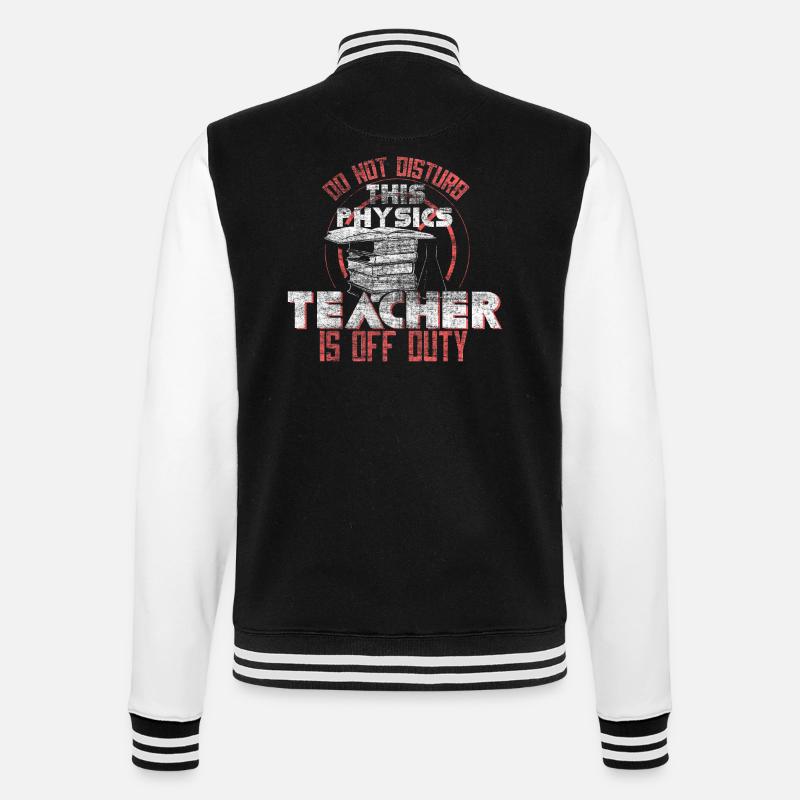Physik Lehrer - College Sweat Jacket - black/white
