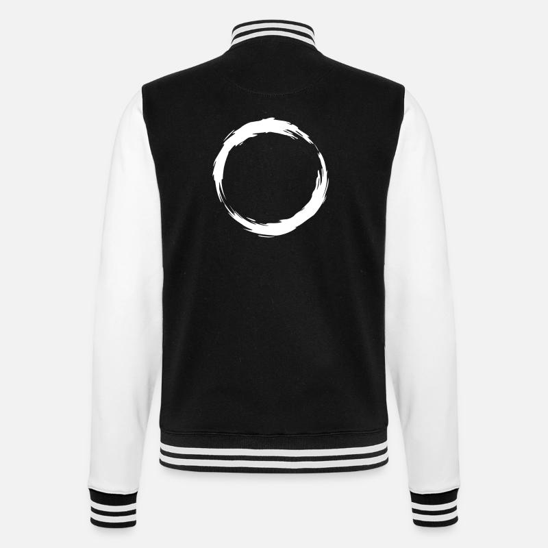 Icône de brosse de cercle - Veste Teddy - noir/blanc