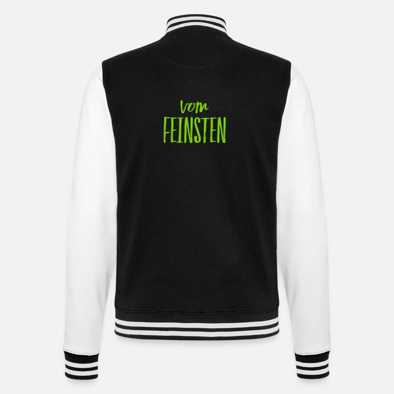ein Kompliment - College-Sweatjacke - Schwarz/Weiß