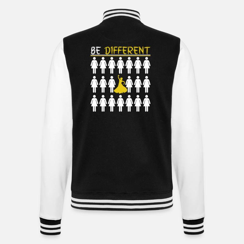 Be Different Flamenco - College-Sweatjacke - Schwarz/Weiß