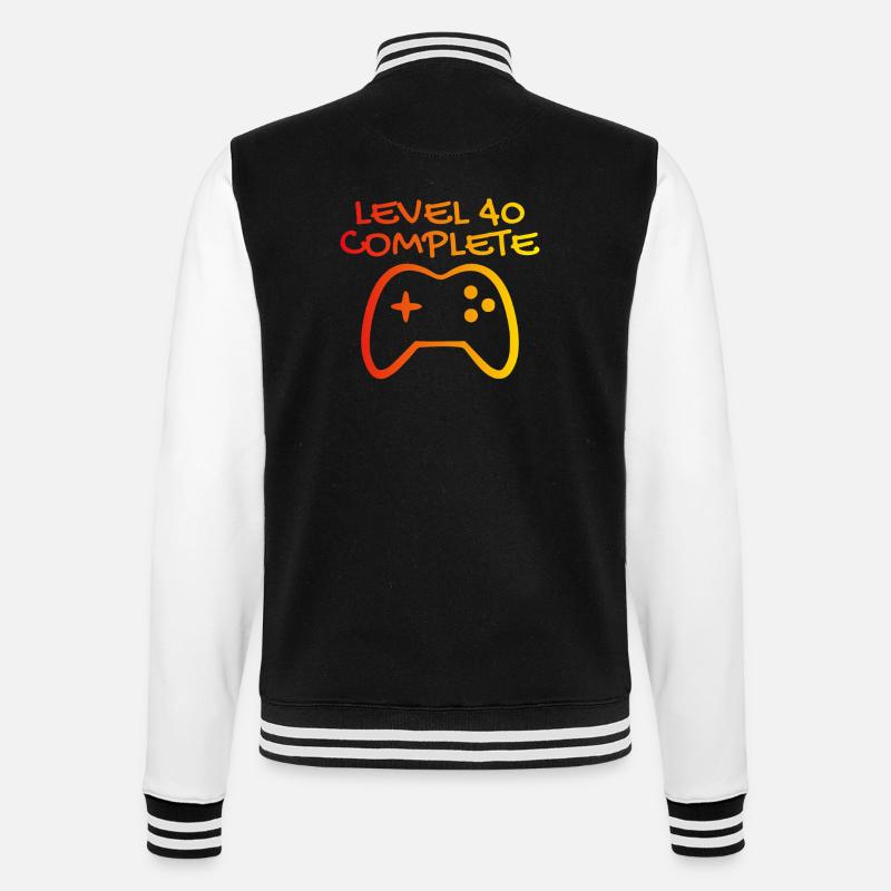 40e anniversaire niveau 40 complet - Veste Teddy - noir/blanc