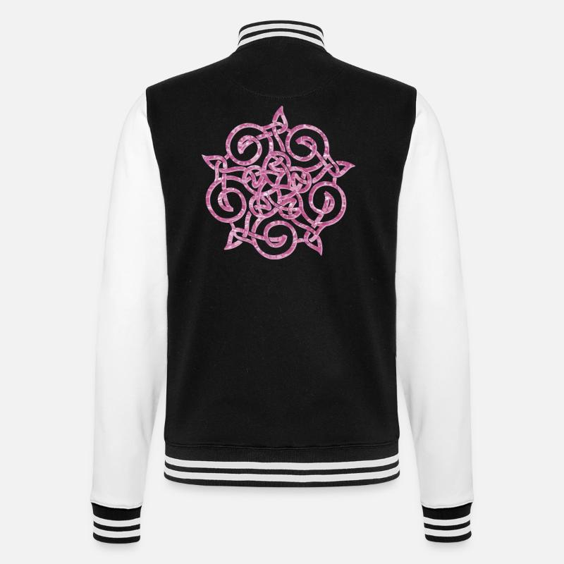 noeud celtique 20 e 60 - Veste Teddy - noir/blanc