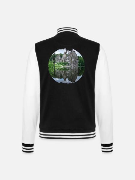 externsteine - College-Sweatjacke - Schwarz/Weiß